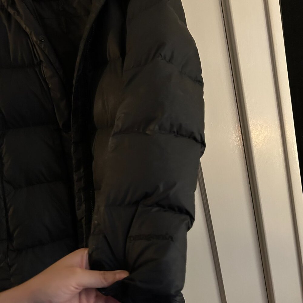 Patagonia Black Down Puffer Parka Women's Size Small - Picture 4 of 14